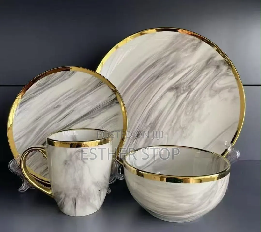 16pice Dinner Marble Dinner Set