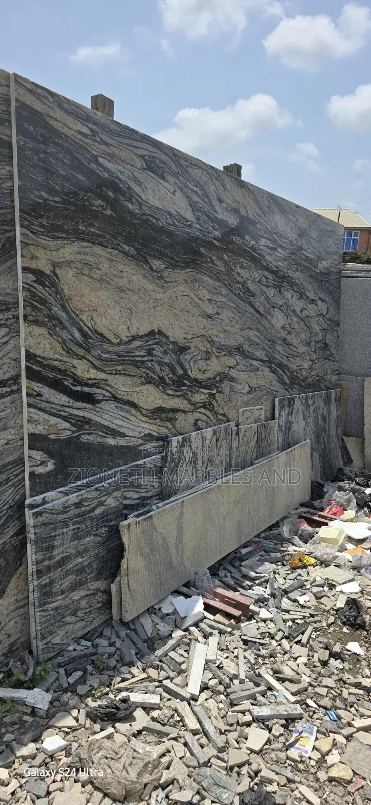 Indian Silver White Granite Marble Slab