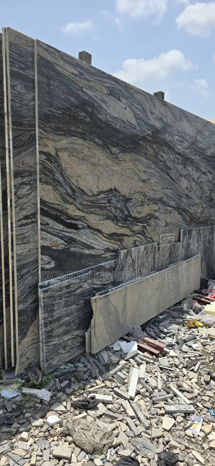 Indian Silver White Granite Marble Slab
