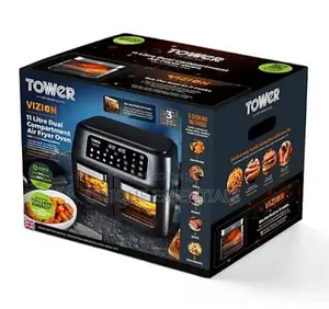 Tower Dual Compartment Digital Air Fryer Oven - 11l - 2400W