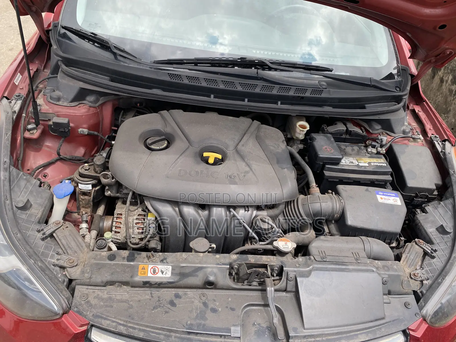 Hyundai Elantra Limited 2012 Red