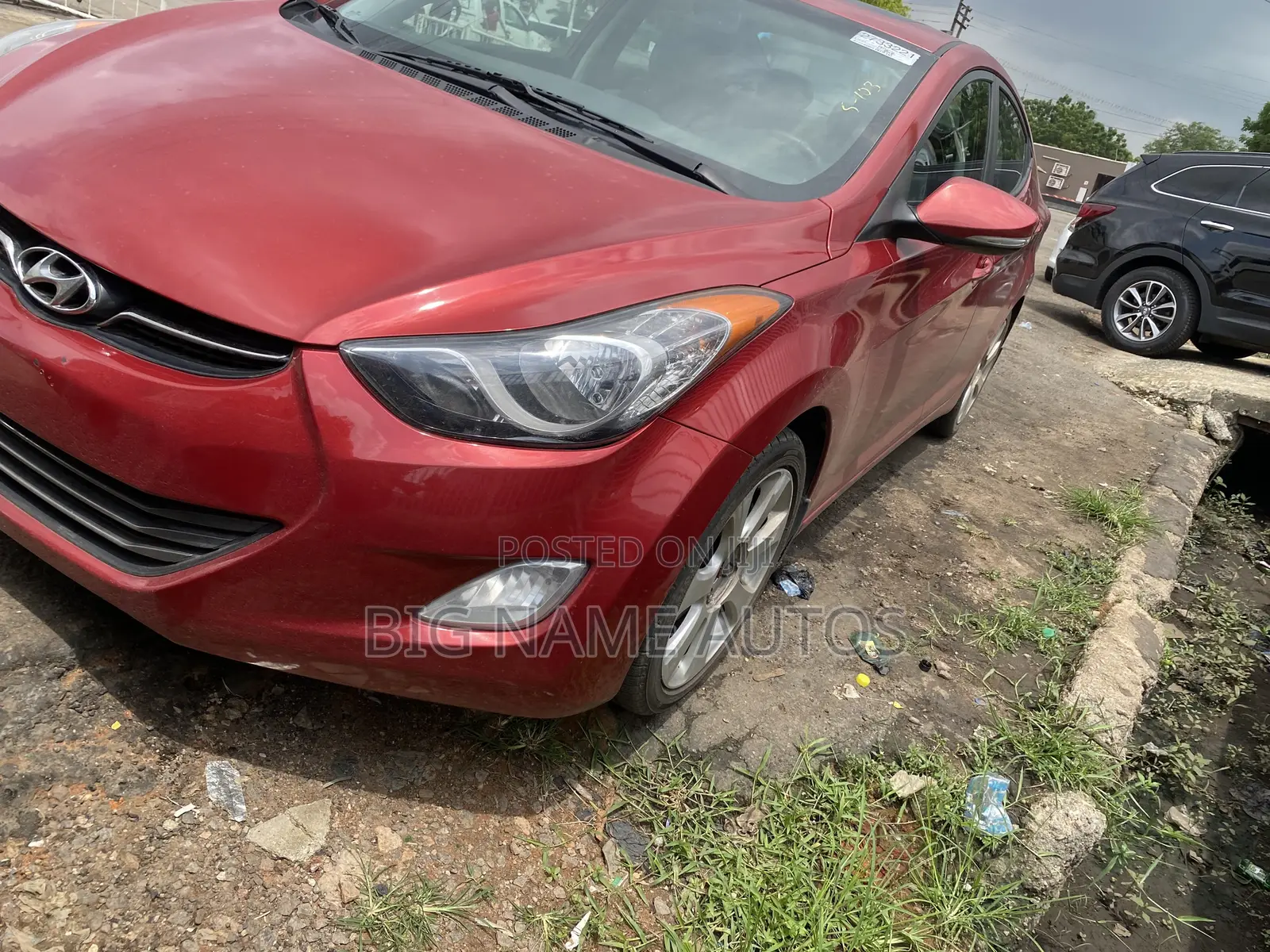 Hyundai Elantra Limited 2012 Red