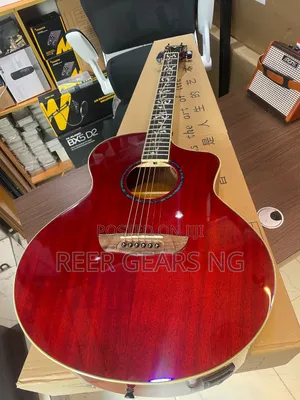 Red Bullfighter Semi Acoustic Guitar 4013