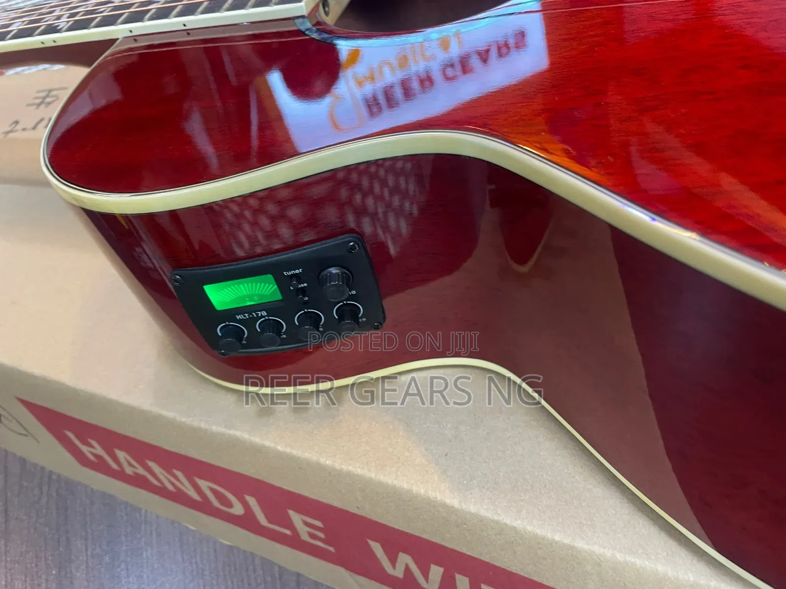 Red Bullfighter Semi Acoustic Guitar 4013