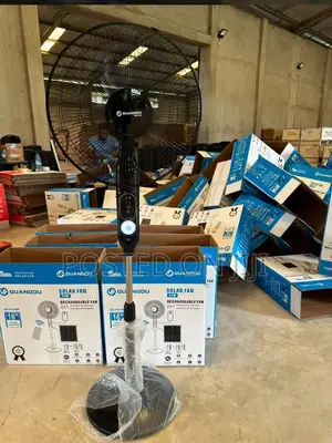 16” Solar Rechargeable Fan