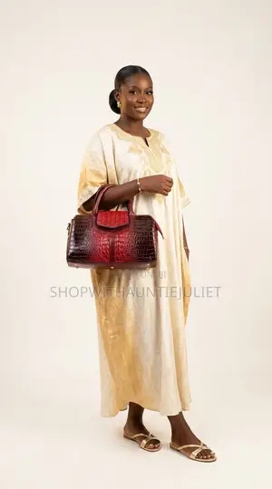 The Crimson Croc Handbag