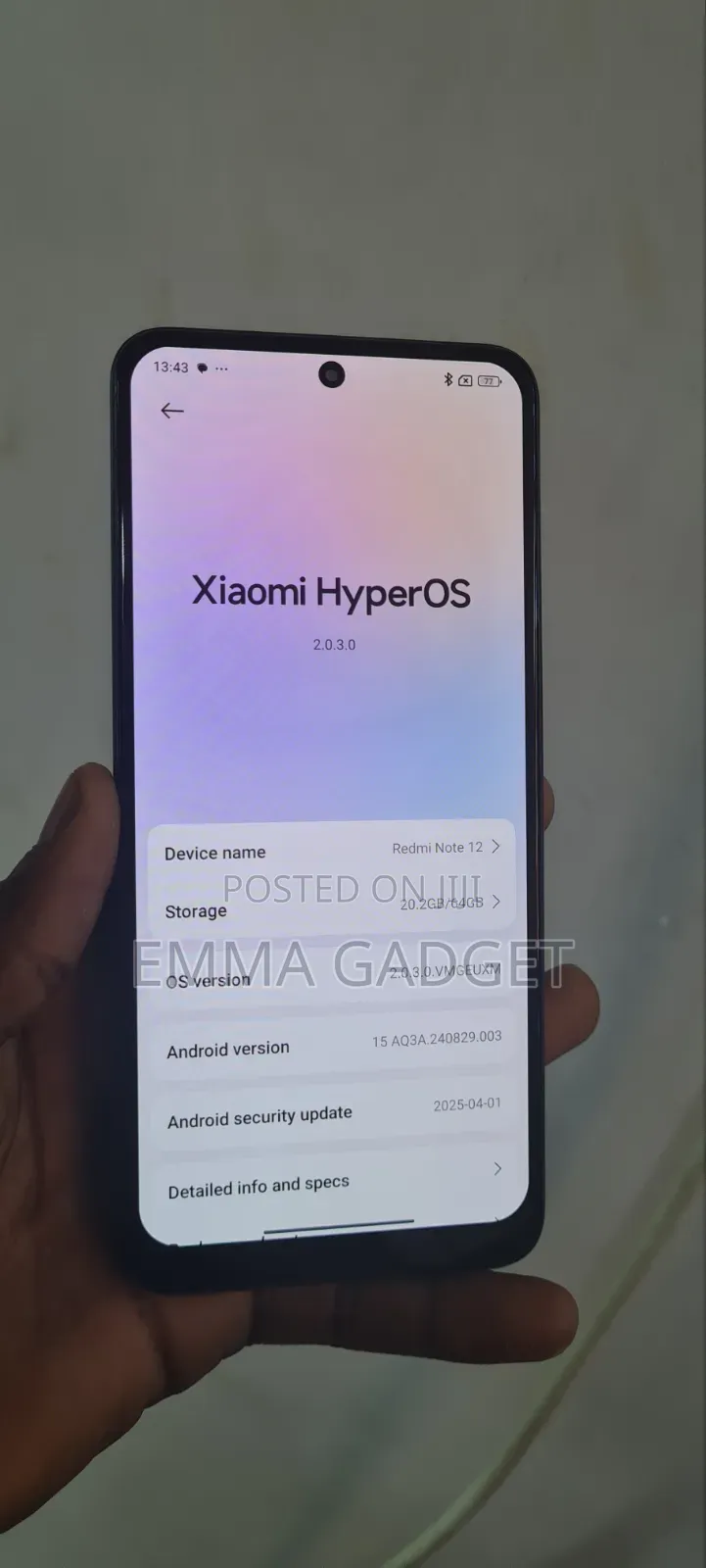 Xiaomi Redmi Note 12 128 GB Black