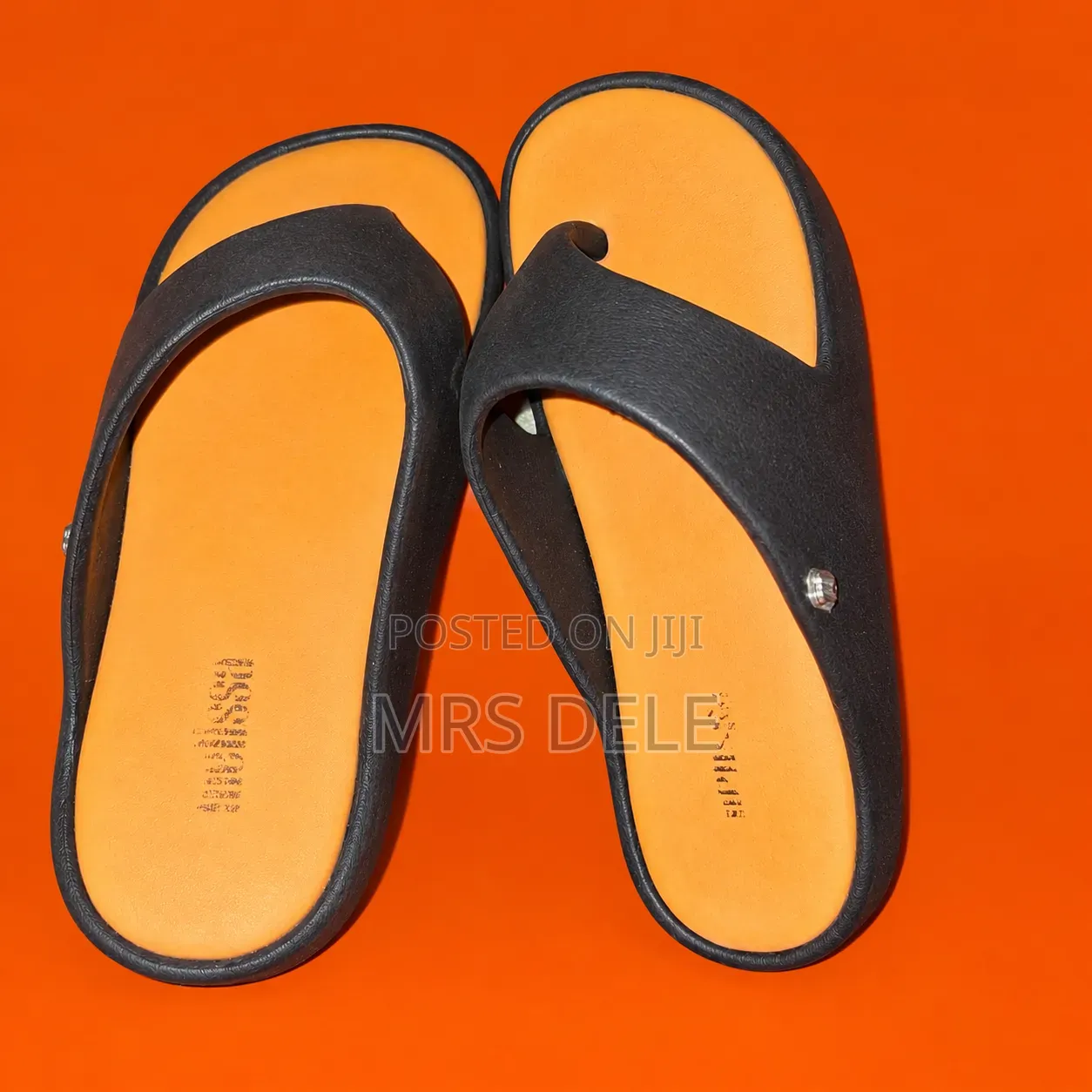 Black Platform Thong Sandals