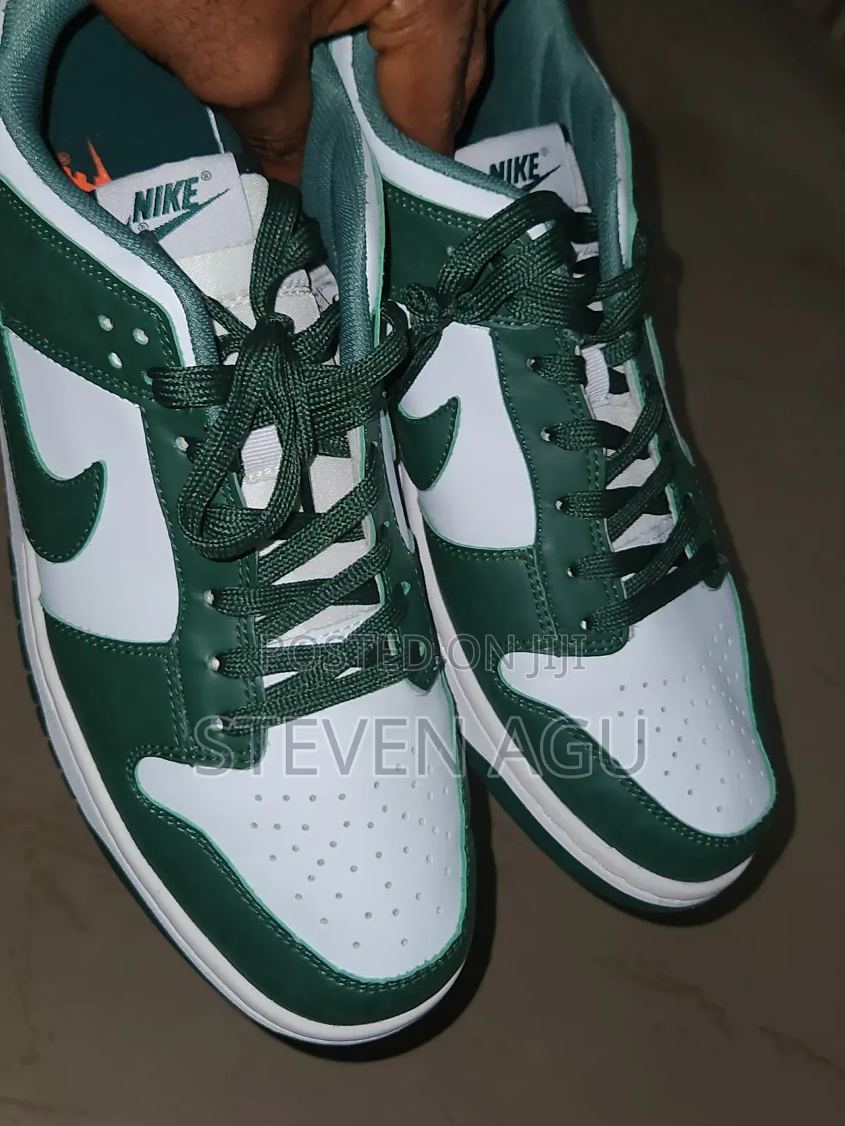 Original Nike Dunk Low Retro Varsity Green, US Pre-Owned Sneakers
