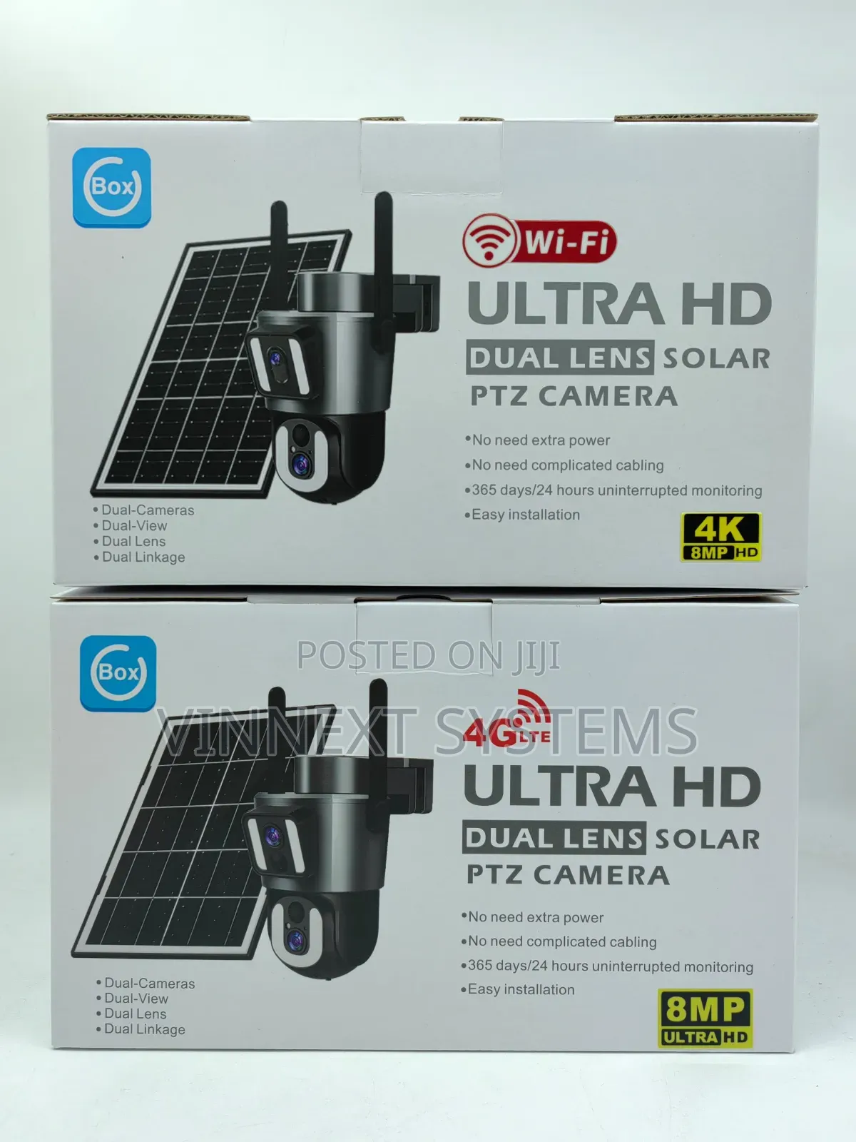 Wifi Ultra HD Dual Lens Solar PTZ Camera