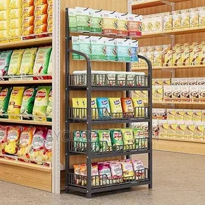 5layer Supper Market ,Stors,snacks Storage, Display Rac