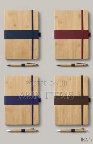 Wooden Pen and Notepad