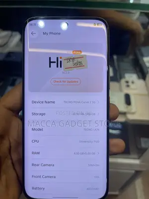 Tecno Pova Curve 2 5G 128 GB Silver
