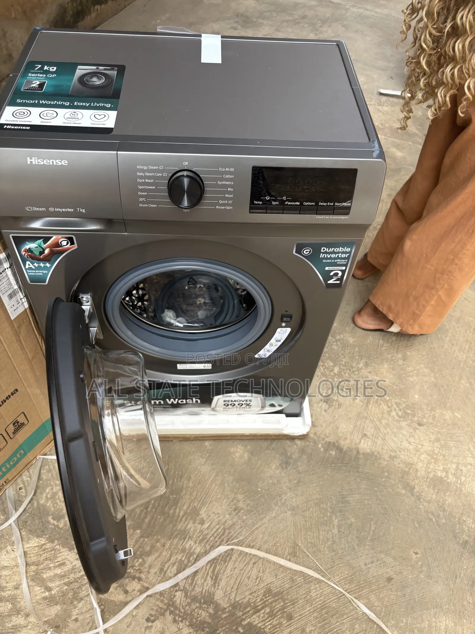Hisense 7KG Titanium Grey Front Loader for Sale