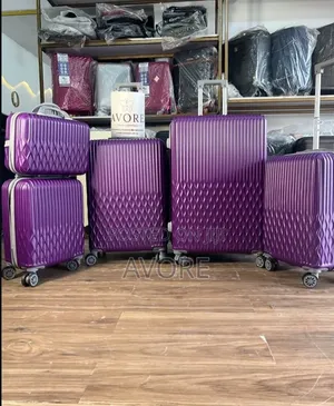Purple Rubber Luggage