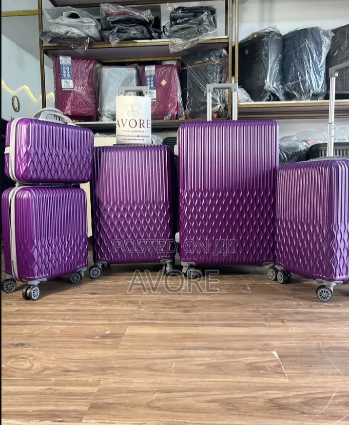 Purple Rubber Luggage
