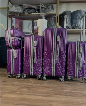 Purple Rubber Luggage