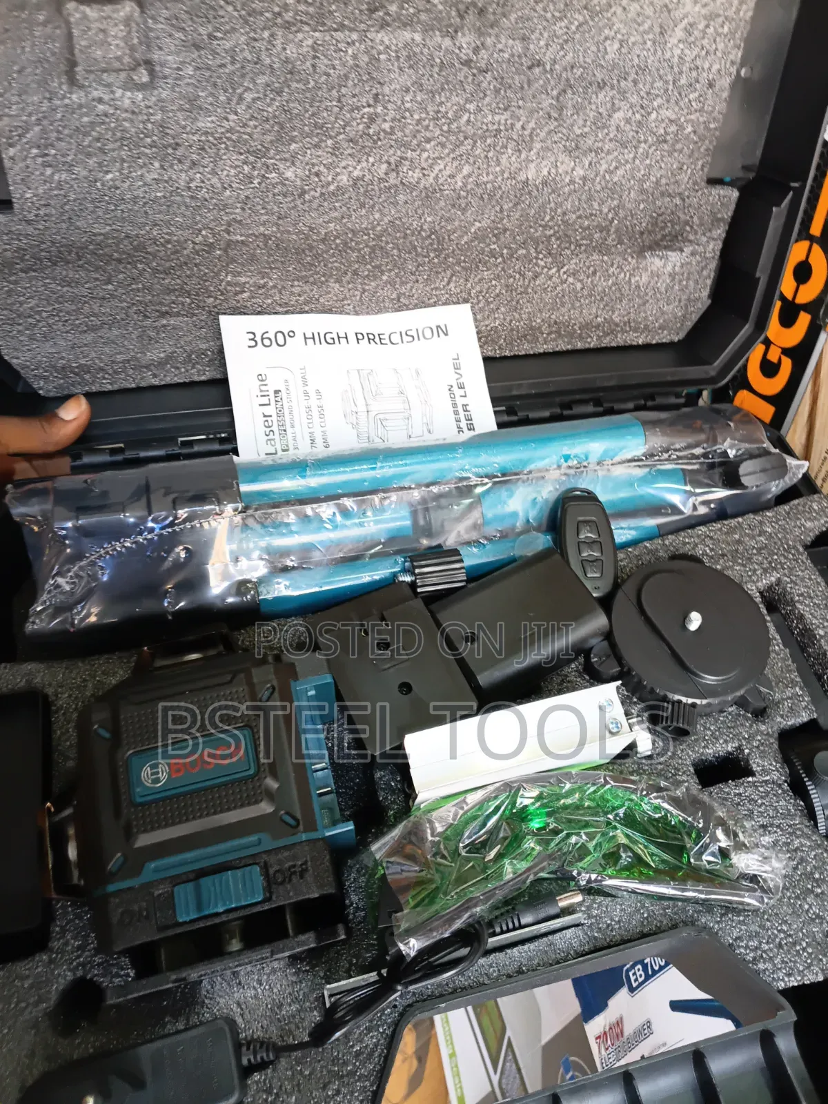 BOSCH 360° Laser Level – Professional Laser Line Measuring Tool