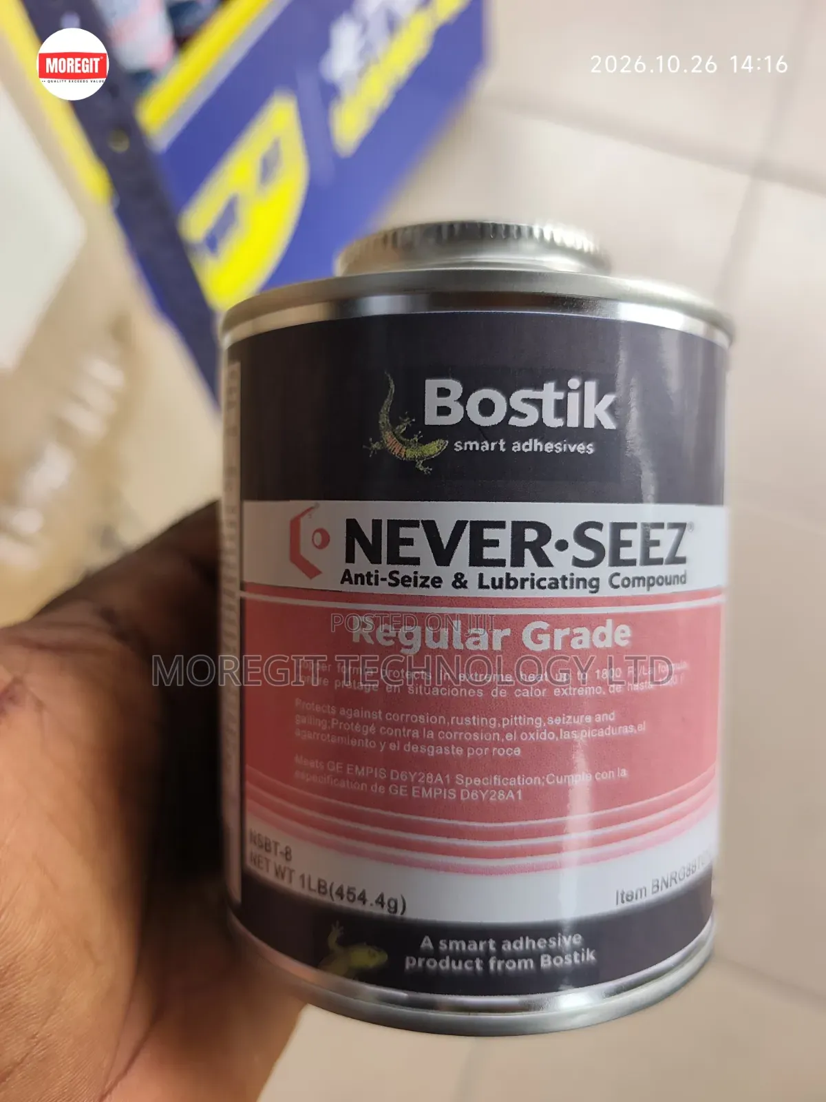 Bostik Never-Seez Regular Grade Anti-Seize Copper Compound