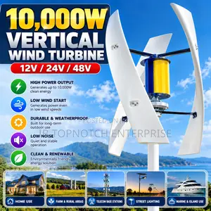 Vertical 10,000W 48V Wind Turbine Clean Energy for Your Home