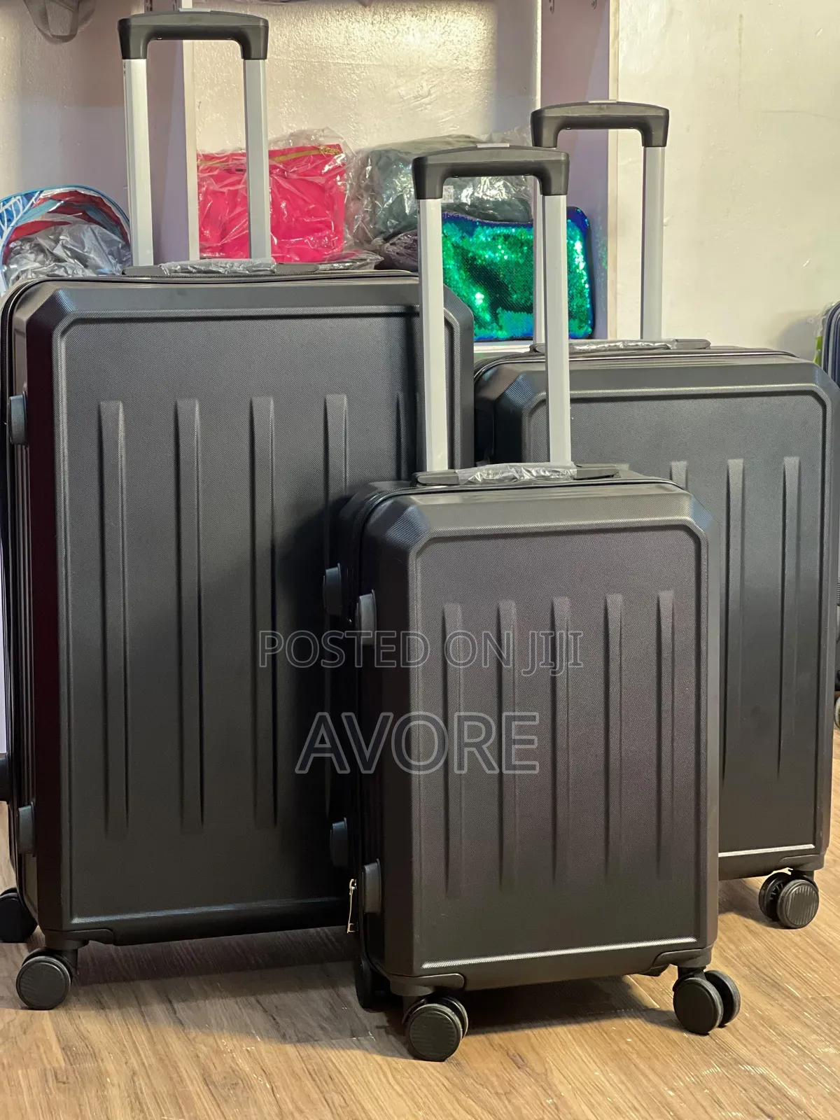 Black Rubber Luggage