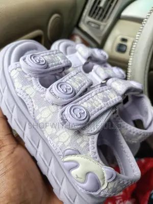 Toddler Purple Triple-Strap Sandals