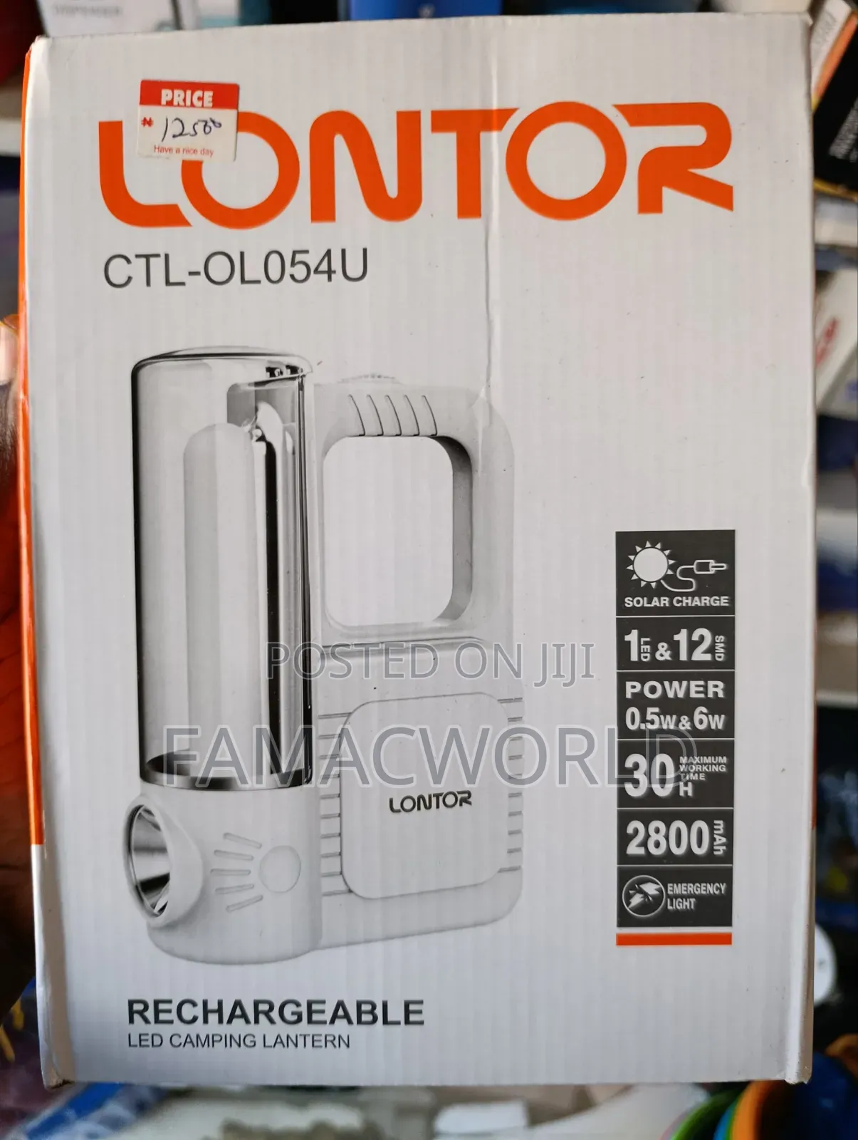 Lontor Rechargeable Lamp