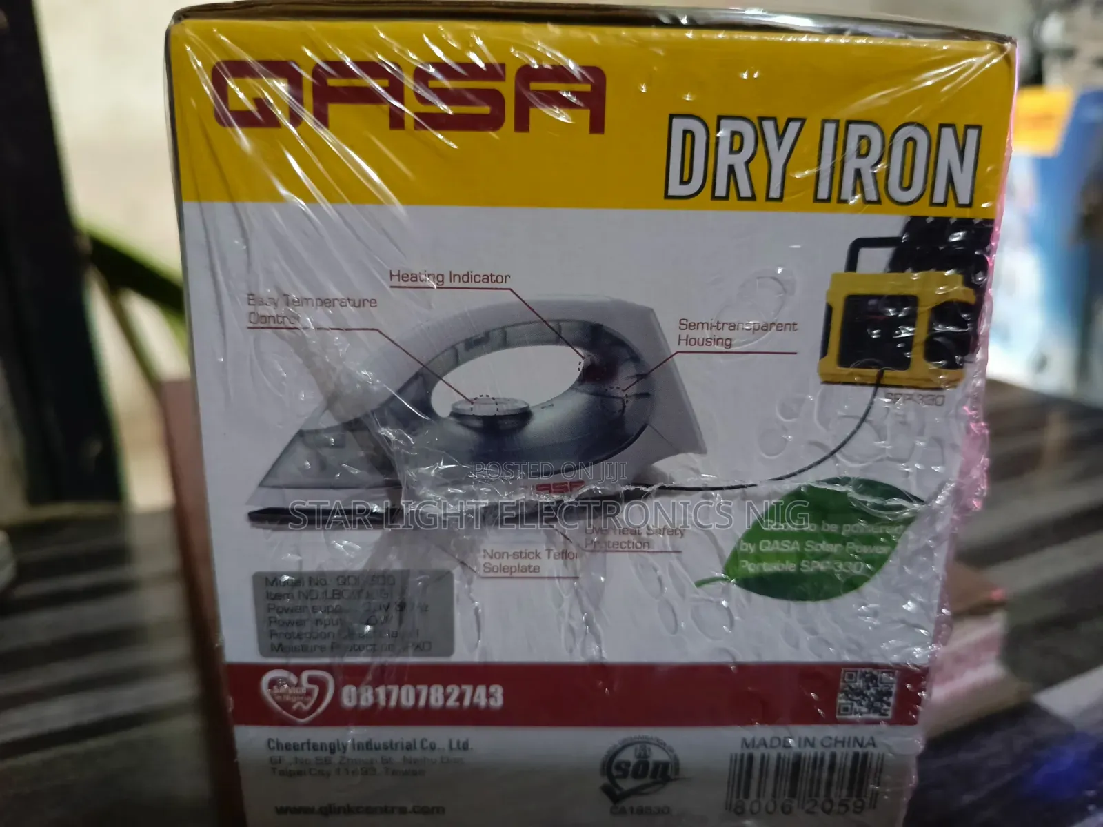 Qasa Solar Iron