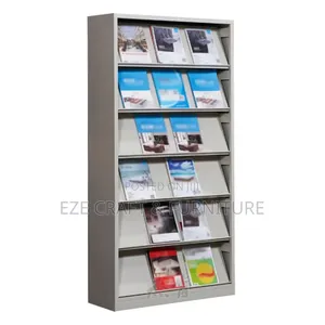 Metal School Library Book Magazine Rack