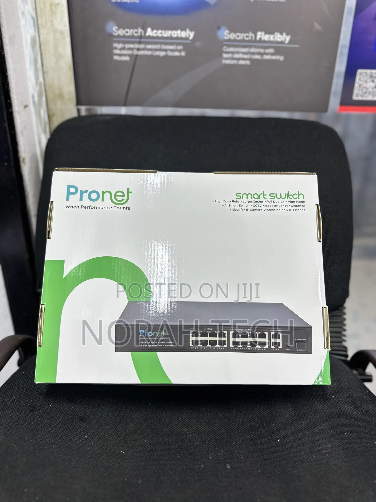 Pronet 16port 10/100 Poe Switch