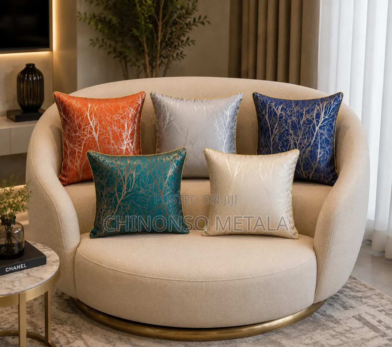 Branch Jacquard Cushion