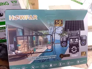 Howfar 8k Solar Security Camera – 3-Lens Smart CCTV