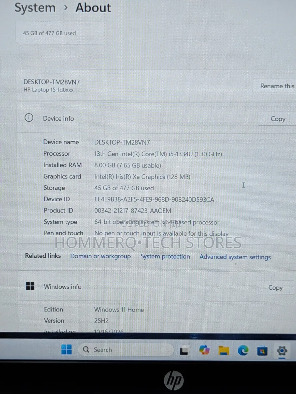 Laptop HP 15 8GB Intel Core i5 SSD 512GB