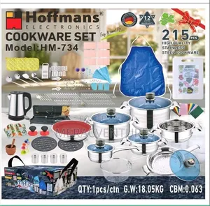 215pcs Hoffman Stainless Steel Cookware