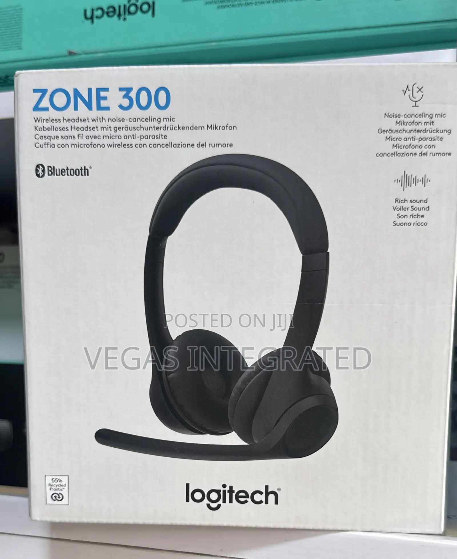 Logitech Zone 300 Lightweight, Wireless Bluetooth Headset