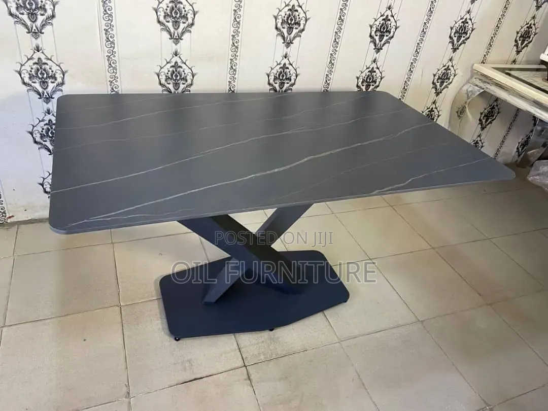 Brand New Modern Sintered Stone Dining Table (X-Base)