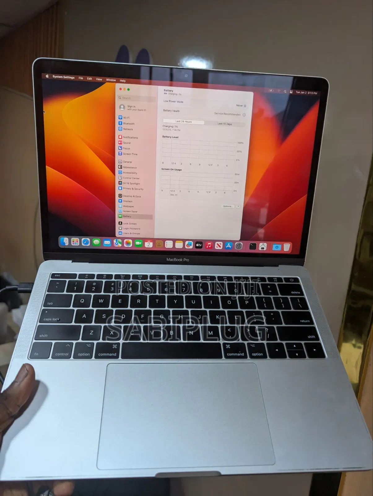 Laptop Apple MacBook Pro 2017 16GB Intel Core i5 SSD 256GB