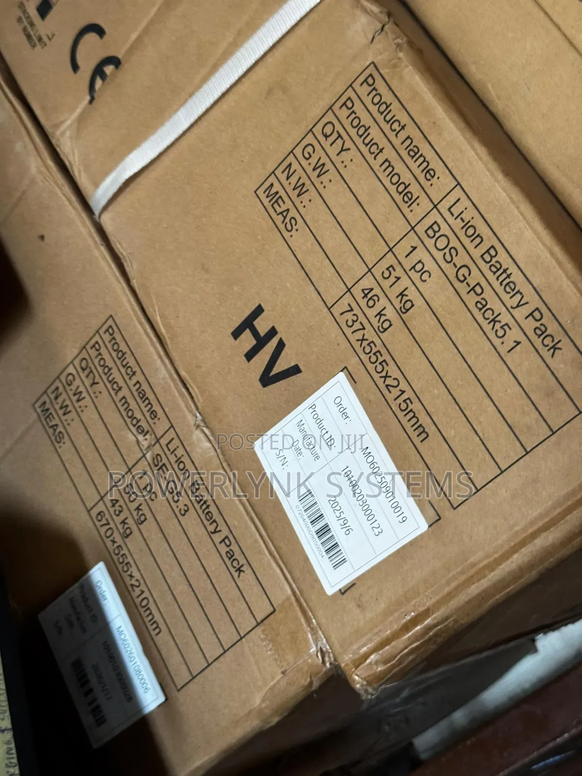 Deye Bos G 5.1kwh H/v Stackable Battery
