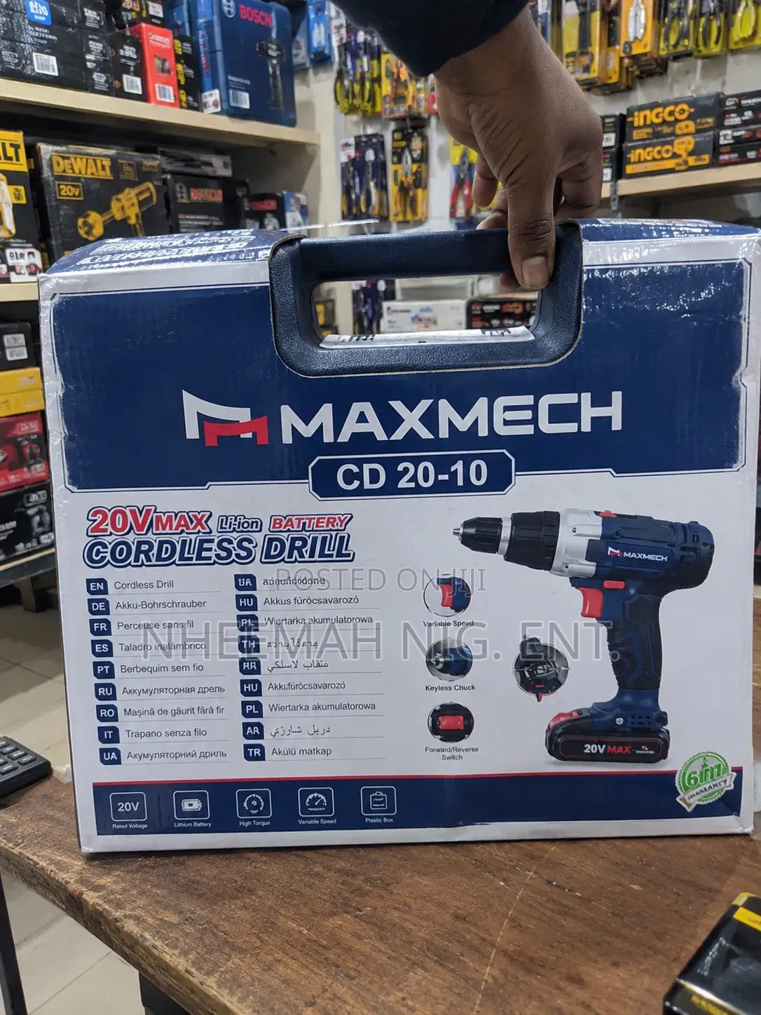 Maxmech CD 20-10 20V Cordless Drill