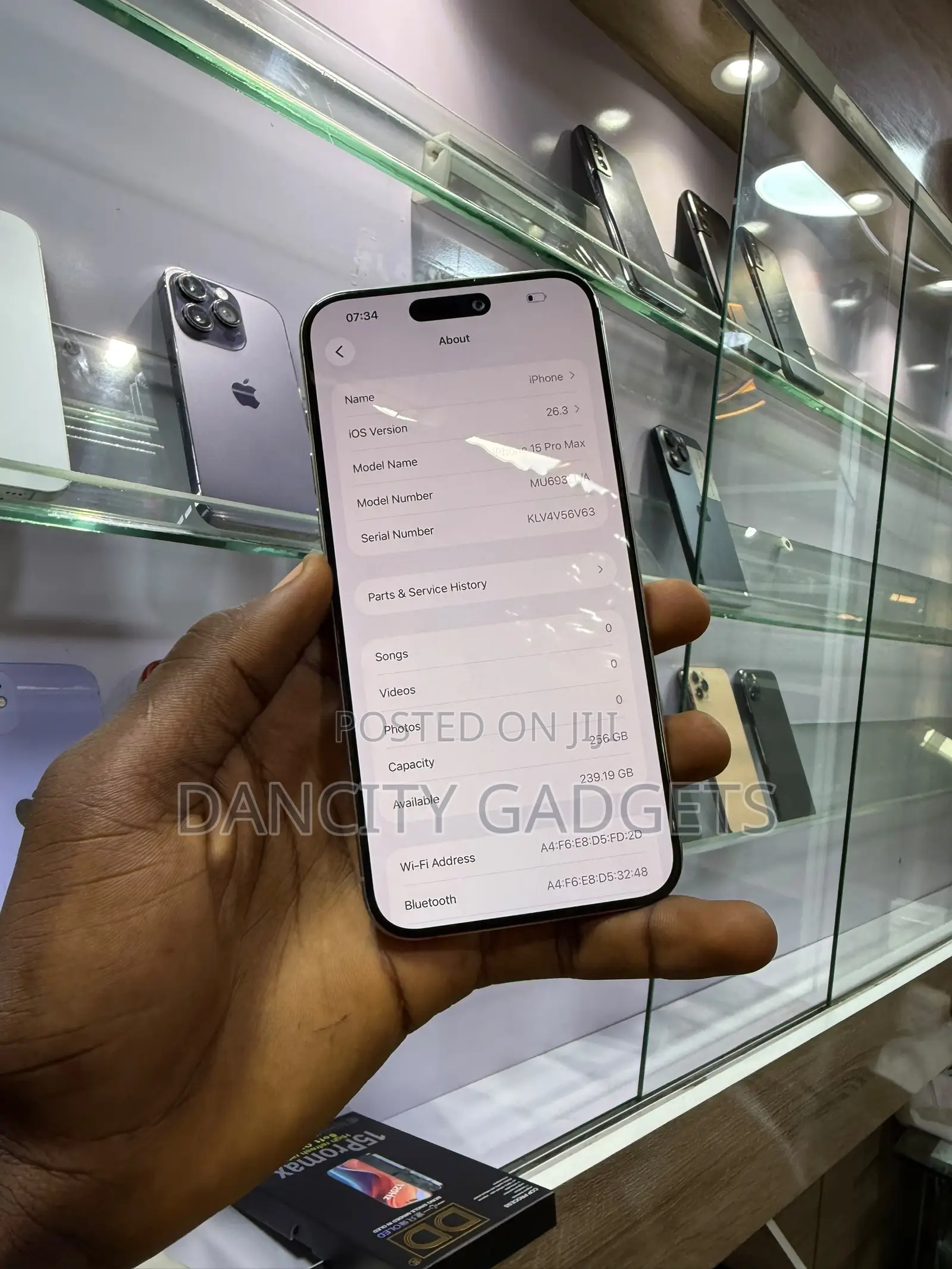 Apple iPhone 15 Pro Max 256 GB Silver