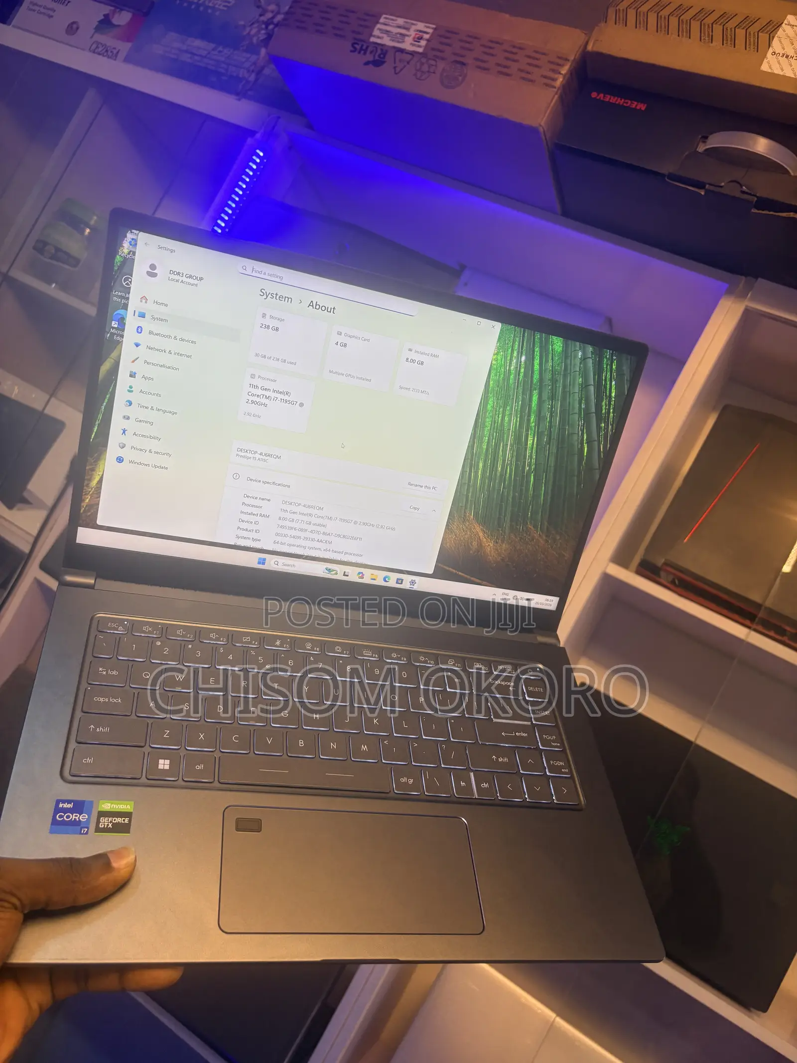 Laptop MSI Prestige 16 AI Studio 8GB Intel Core i7 SSD 256GB