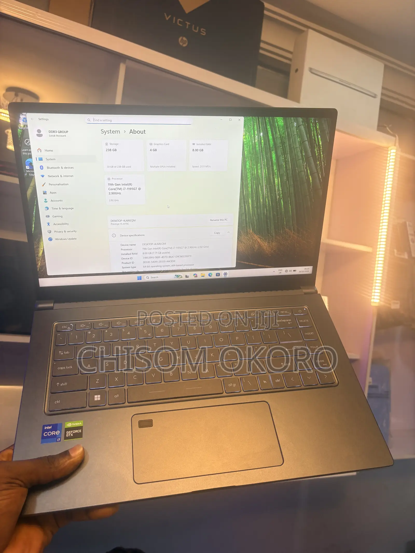 Laptop MSI Prestige 16 AI Studio 8GB Intel Core i7 SSD 256GB