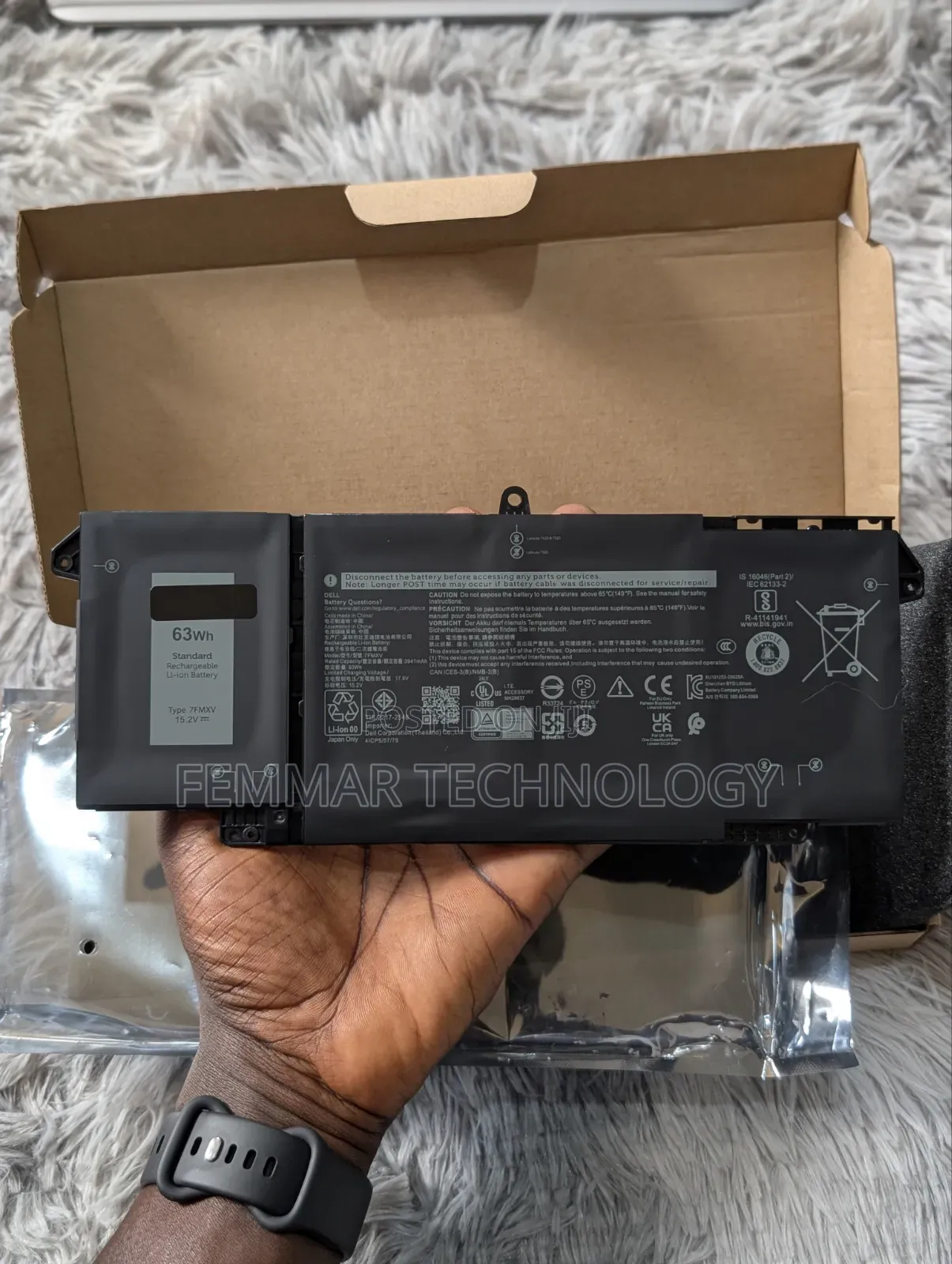 Dell Latitude 7420 5320 7320 7520 Original 7FMXV Battery