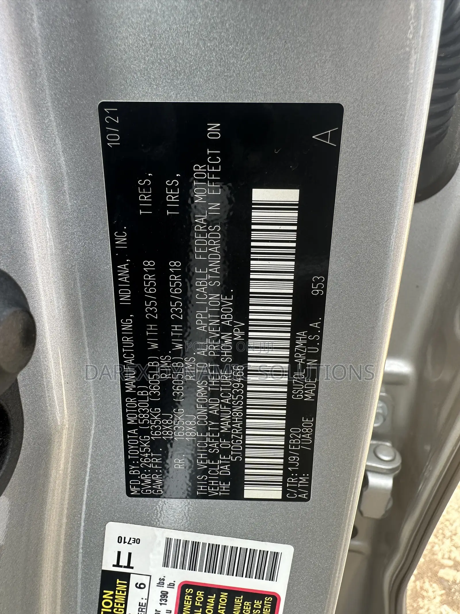 Toyota Highlander XLE 2022 Silver