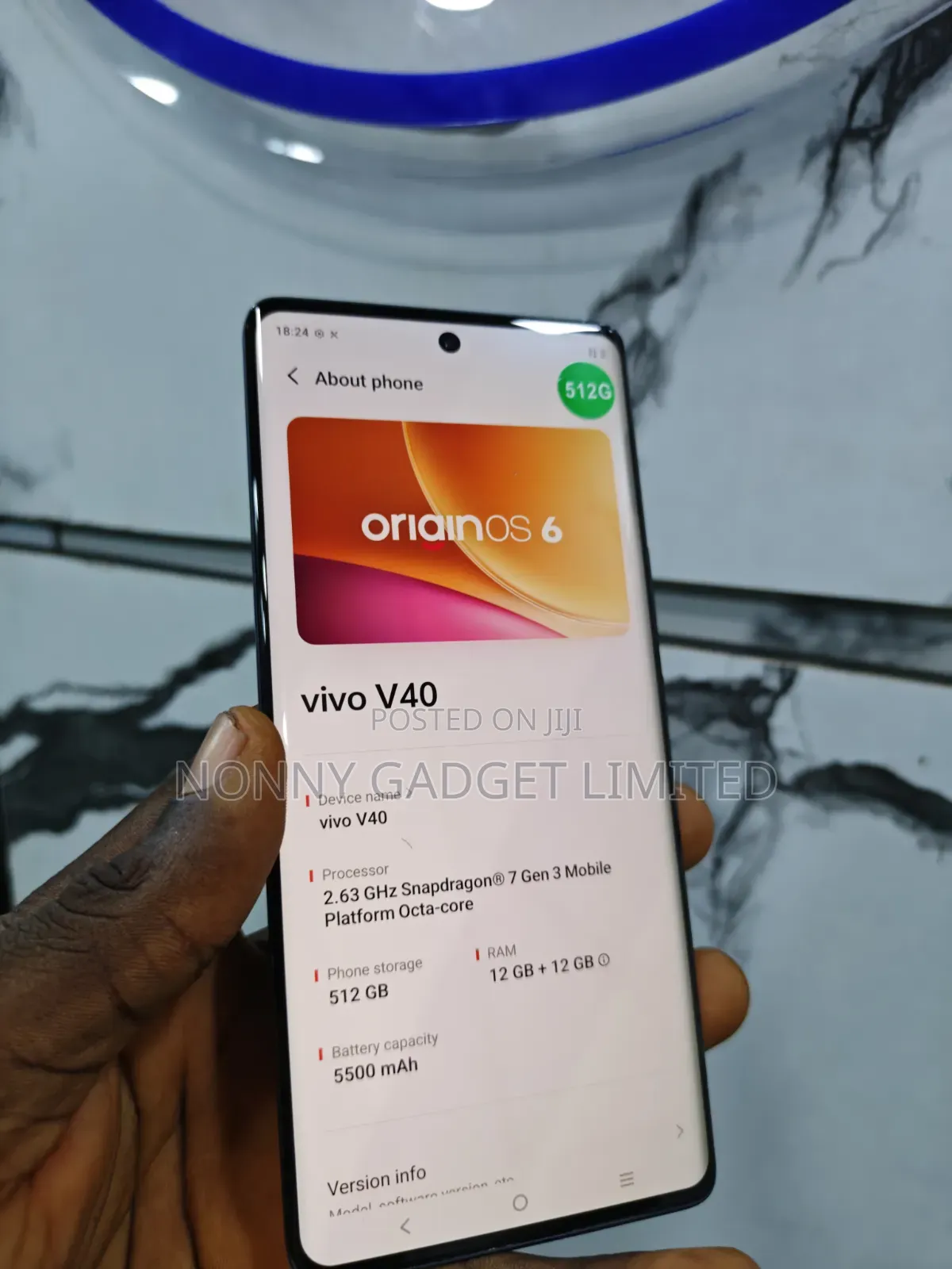 Vivo V40 512 GB Gray