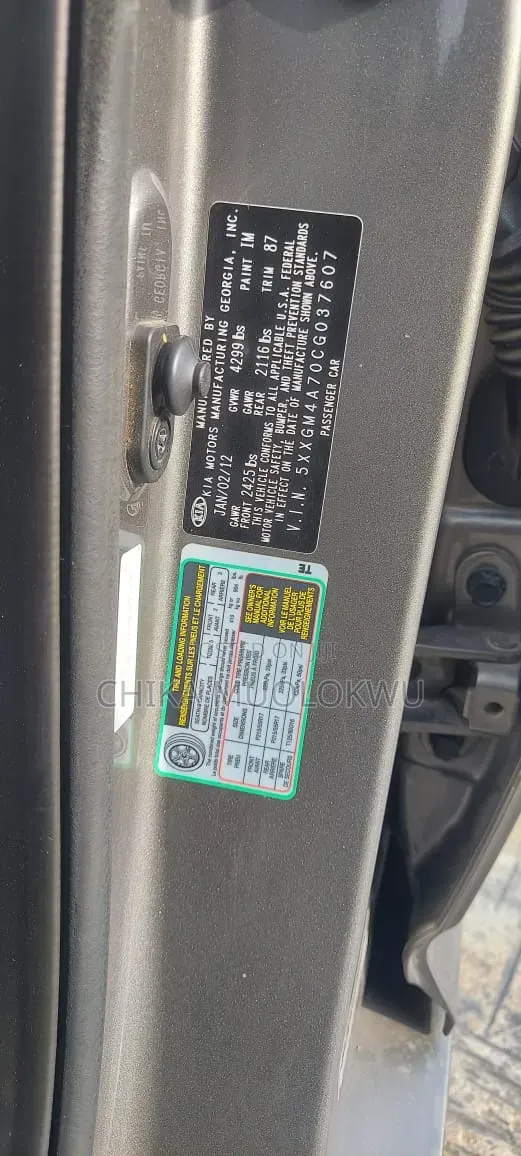 Kia Optima 2012 Silver