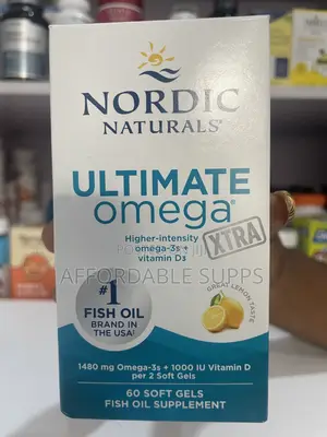 Nordic Naturals Ultimate Omega – 1280mg Omega-3, 60 Softgels