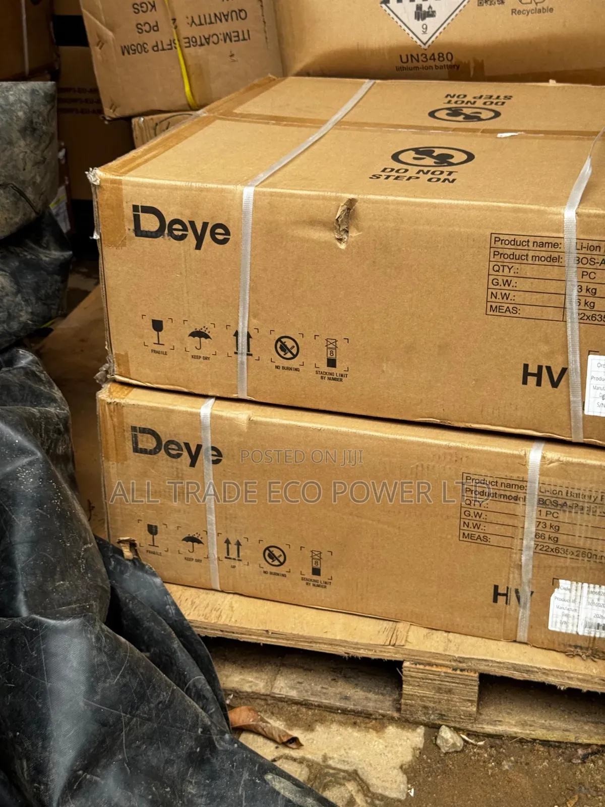 DEYE BOS_A 7.68 KWH H/v Stackable Battery