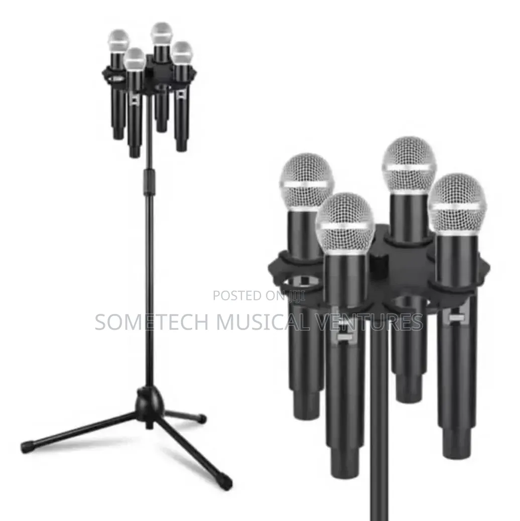 A Multiple Microphone Stand (Or Multi-Mic Holder/Organizer)