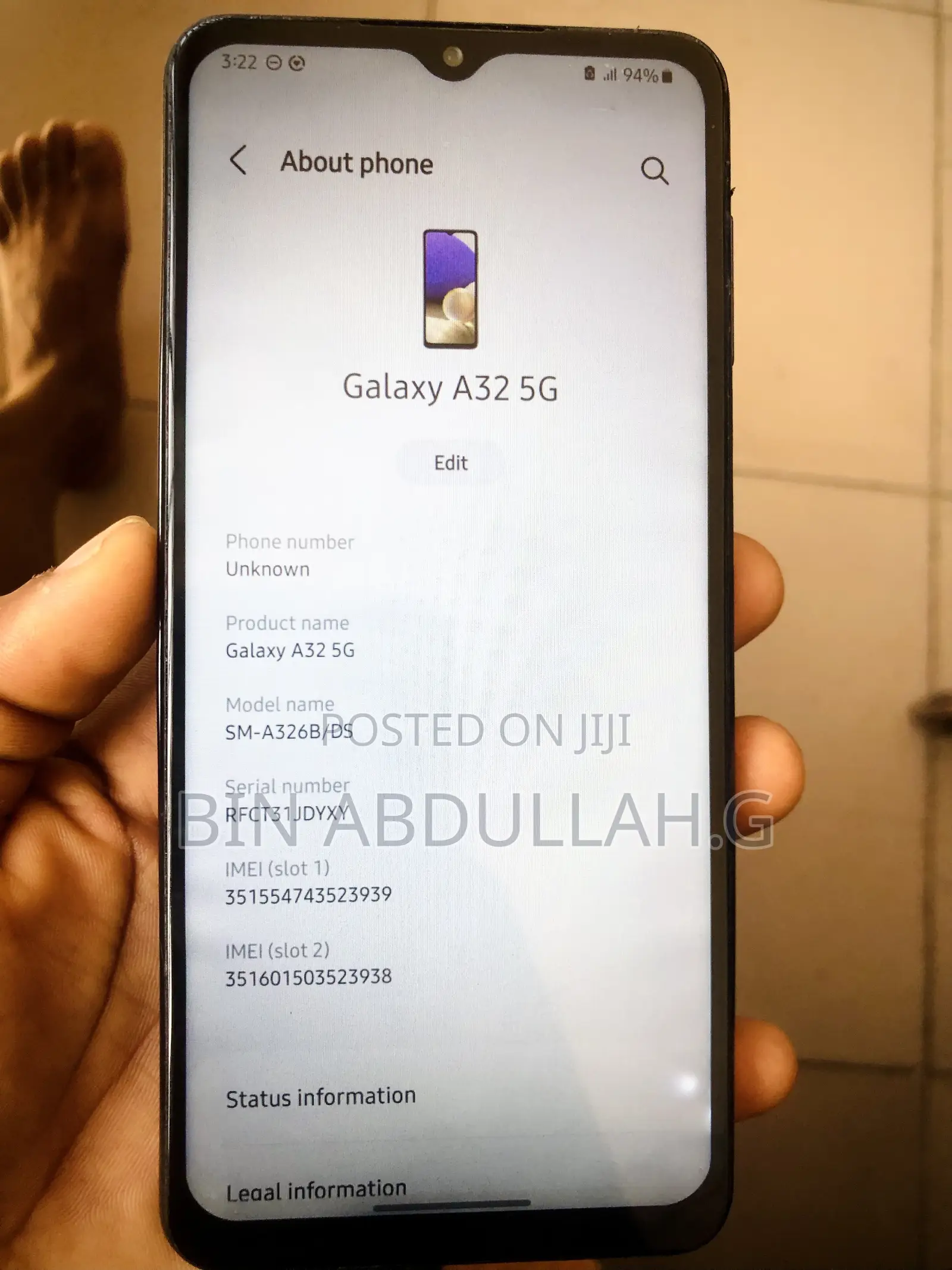 Samsung Galaxy A32 5G 64 GB Black